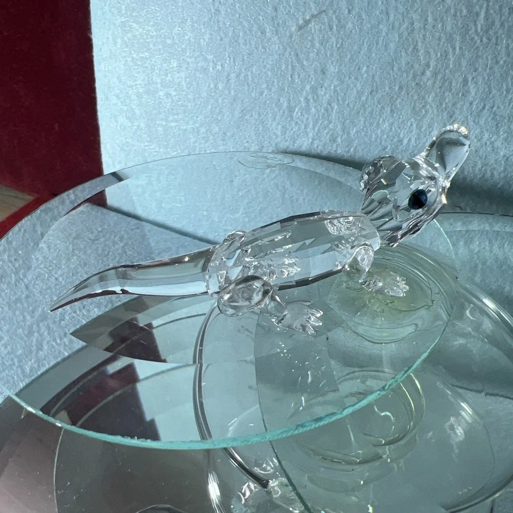 Swarovski Crystal Alligator Figurine #221629‎ Mib Complete Crocodile